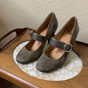 Sofft MaryJane Heels Brown